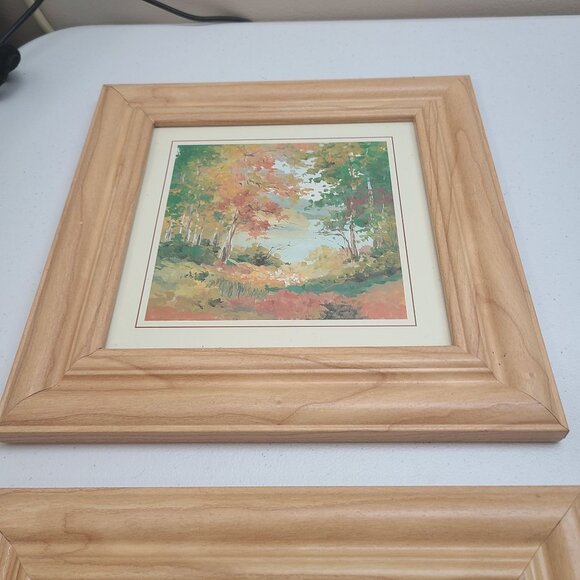 Set Of 2 Crystal Art Gallery Framed Autumn Landscape Prints - Picture 2 of 8